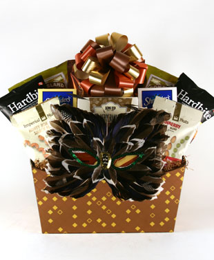 Golden Shalach Manot Gift Basket