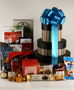 Stacked Abundance Gift Basket